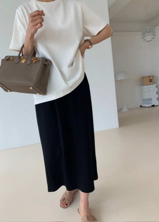 Raglan sweat tee/ skirt set