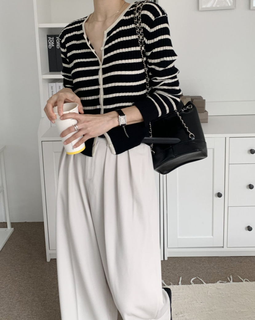 Summer striped cardigan