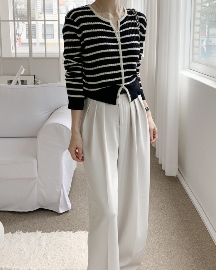 Summer striped cardigan