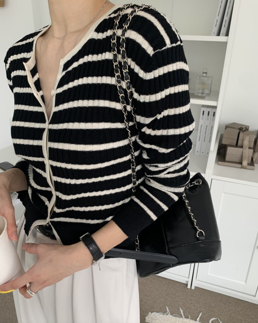 Summer striped cardigan