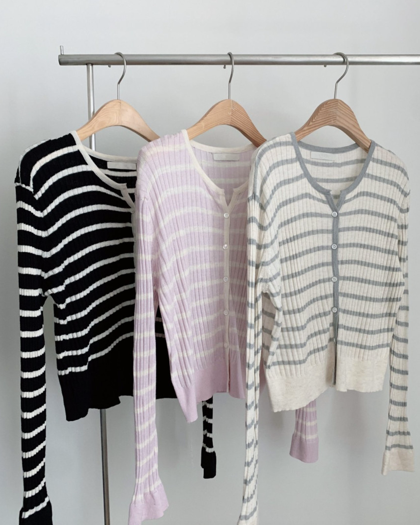 Summer striped cardigan