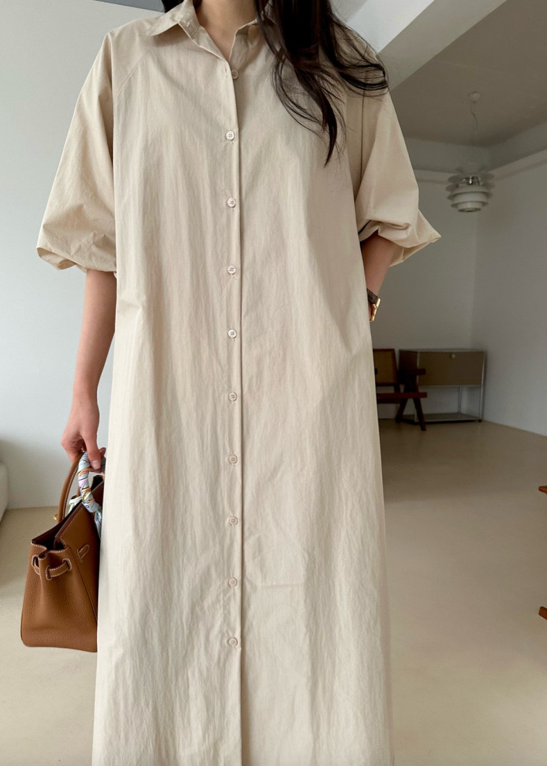 Puff shirt dress