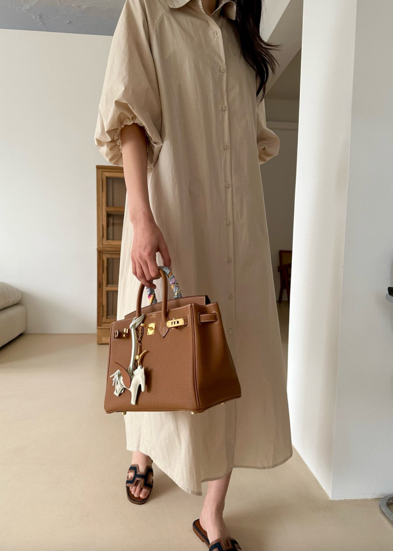 Puff shirt dress