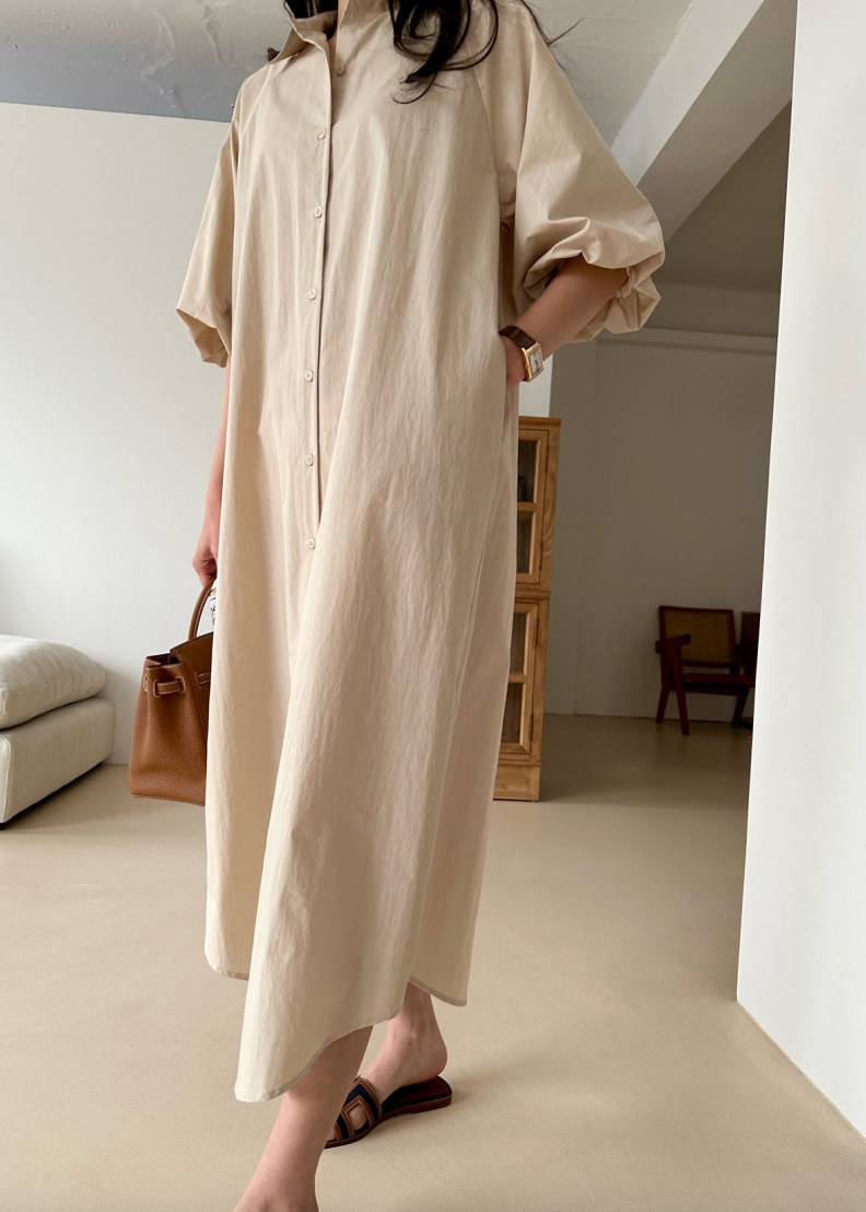 Puff shirt dress