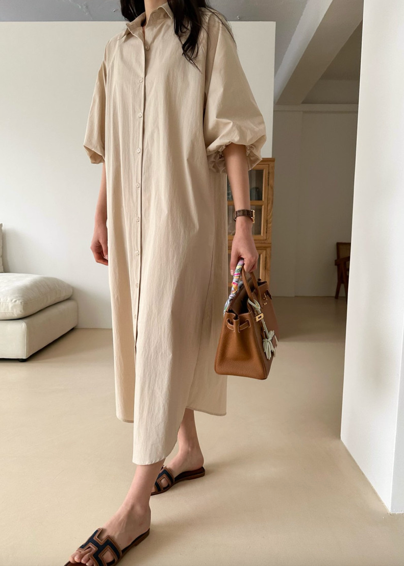 Puff shirt dress
