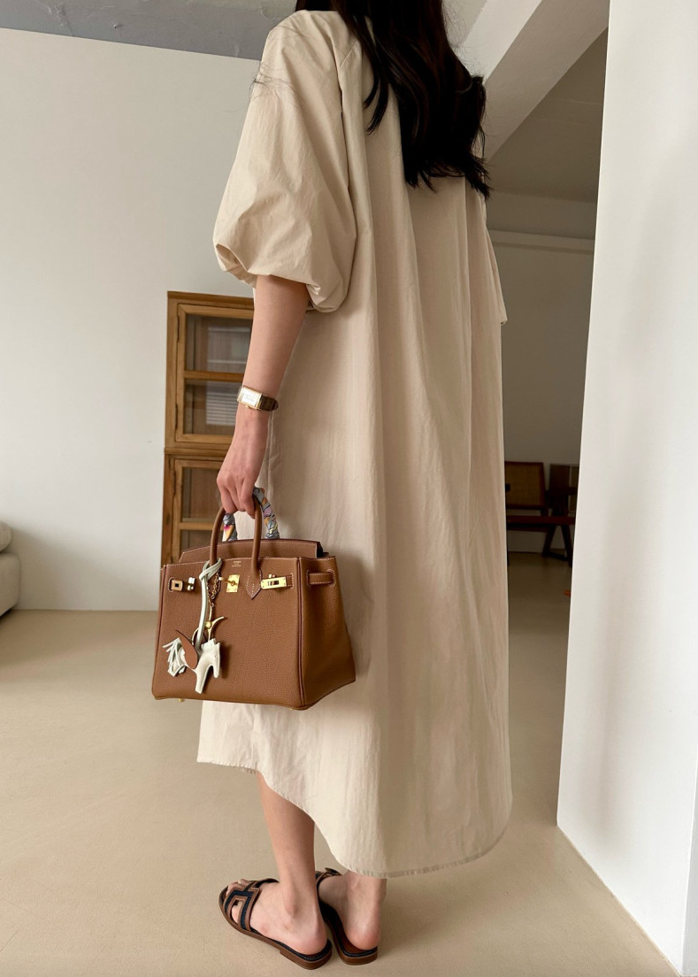 Puff shirt dress
