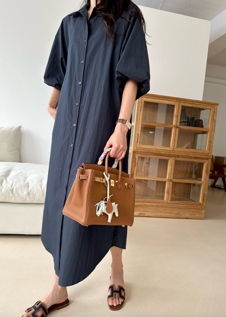 Puff shirt dress