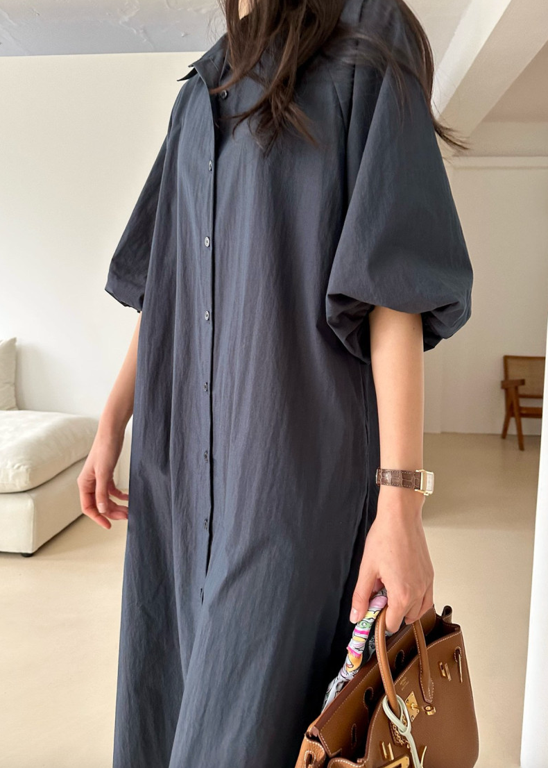 Puff shirt dress
