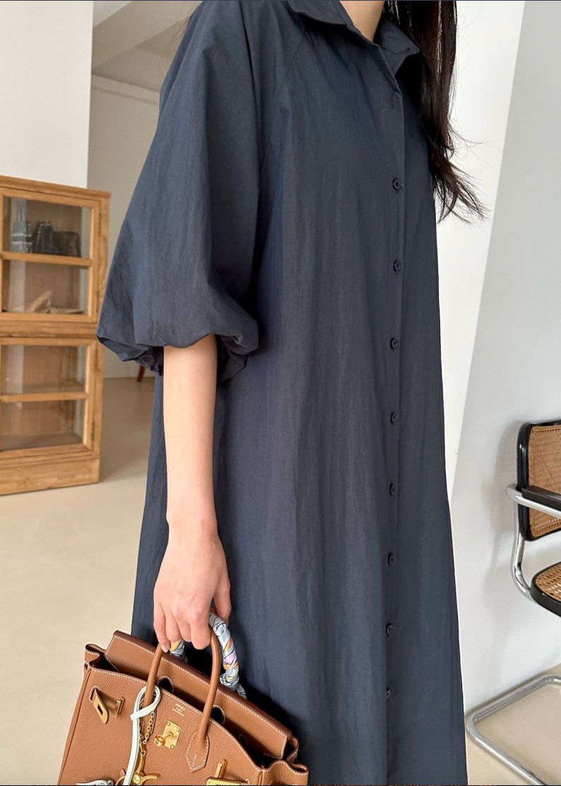 Puff shirt dress