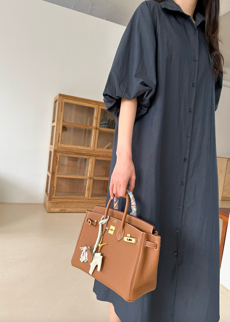 Puff shirt dress