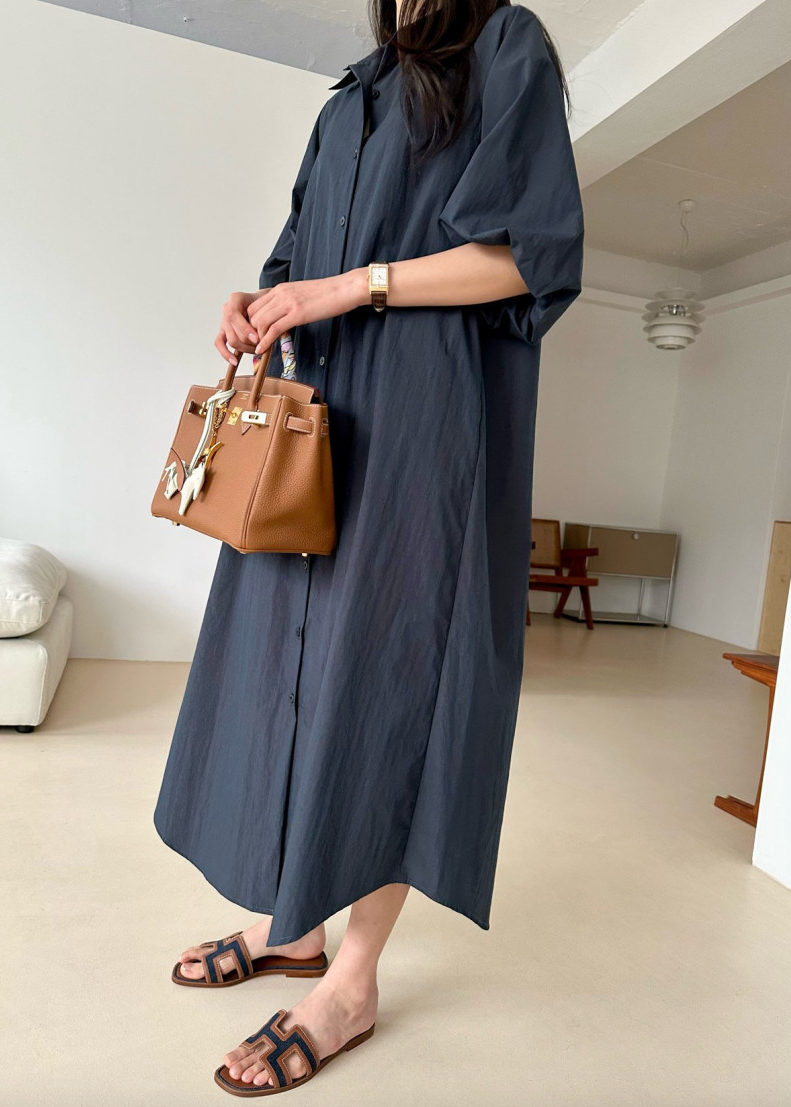 Puff shirt dress