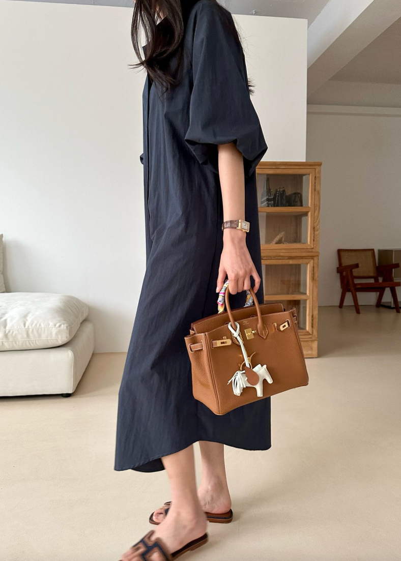 Puff shirt dress