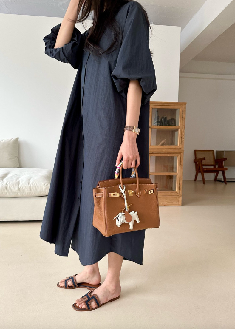 Puff shirt dress