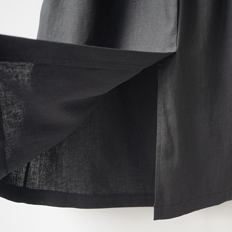 Soft linen midi skirt