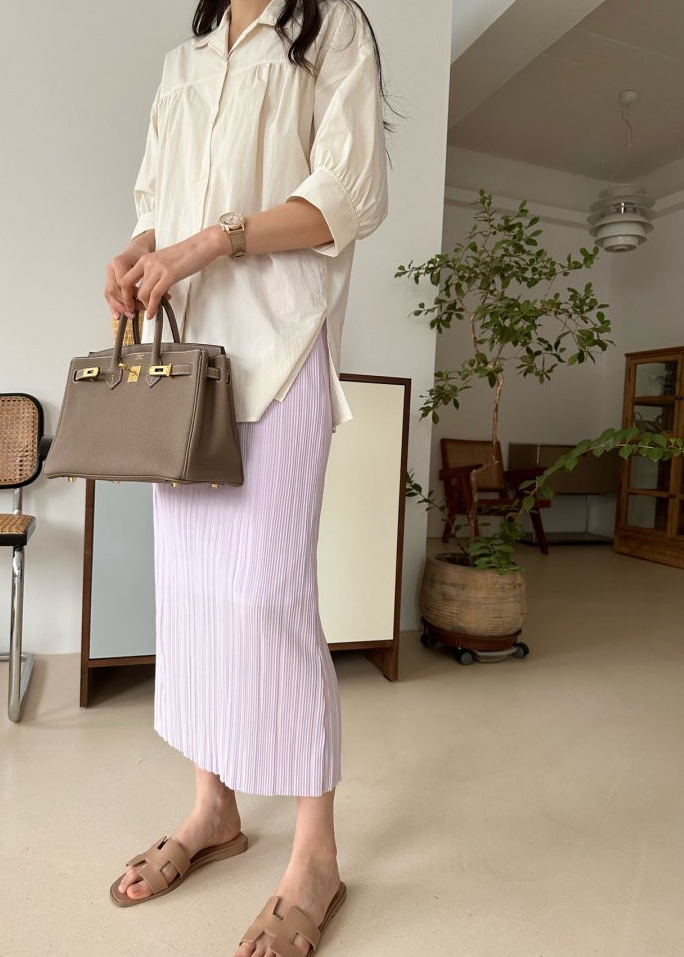 Candy pleats skirt