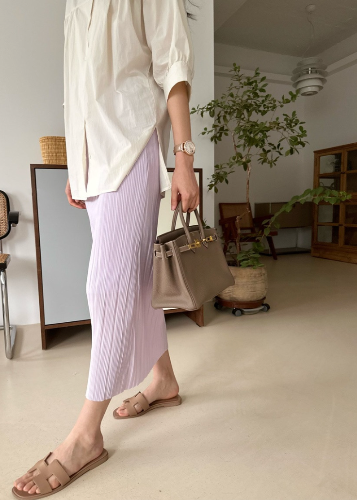 Candy pleats skirt