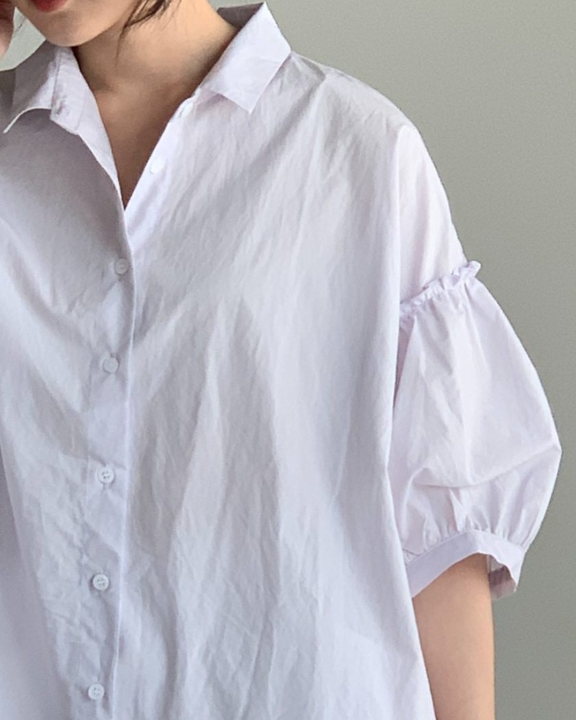 Frill sleeves shirt