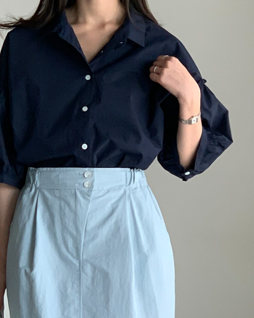 Frill sleeves shirt