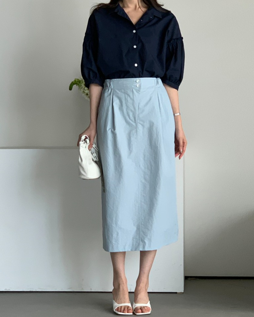 Frill sleeves shirt