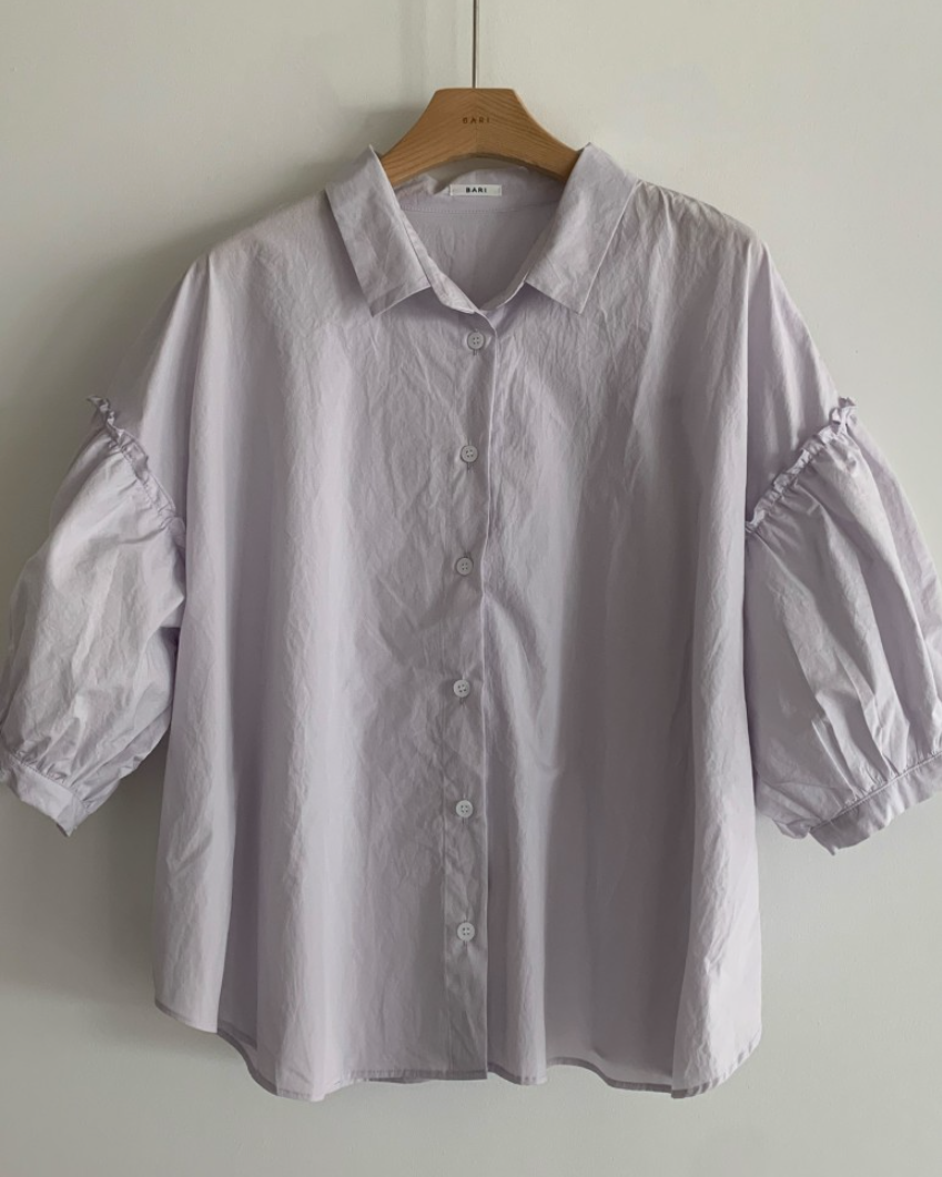 Frill sleeves shirt
