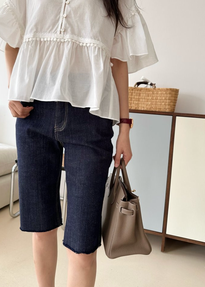 Non fade biker denim