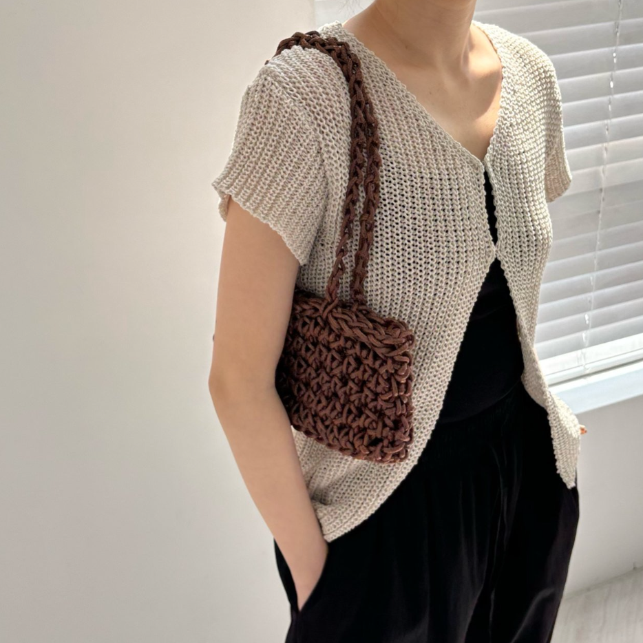 Chunky summer knit vest