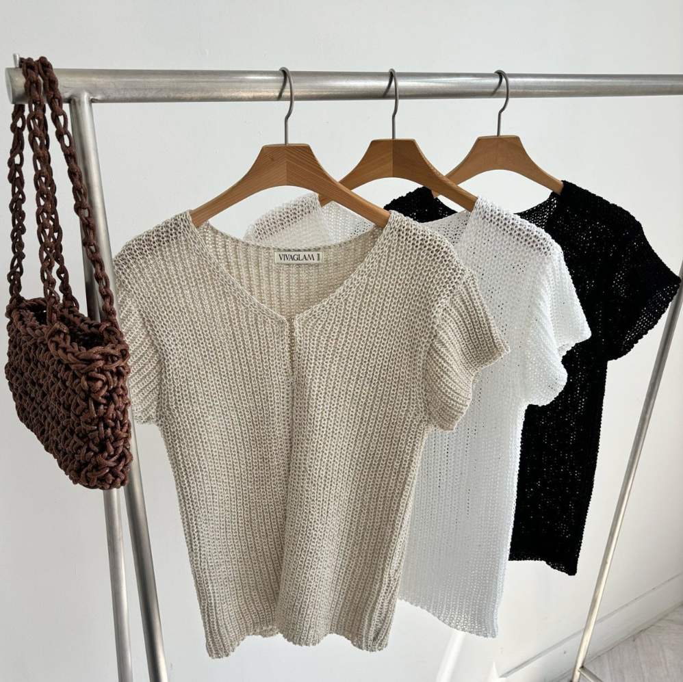 Chunky summer knit vest