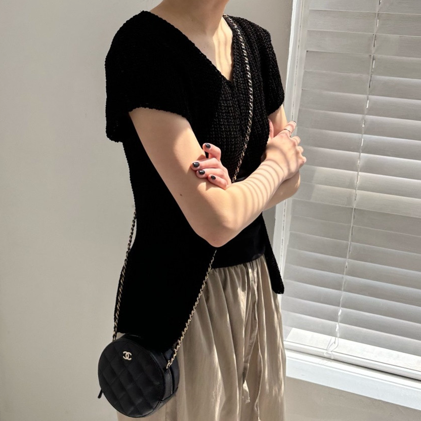 Chunky summer knit vest