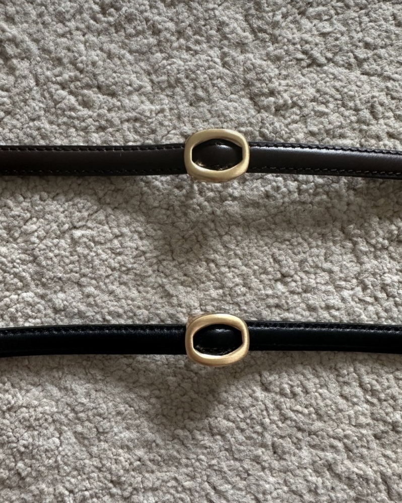 Gold ring thin belt