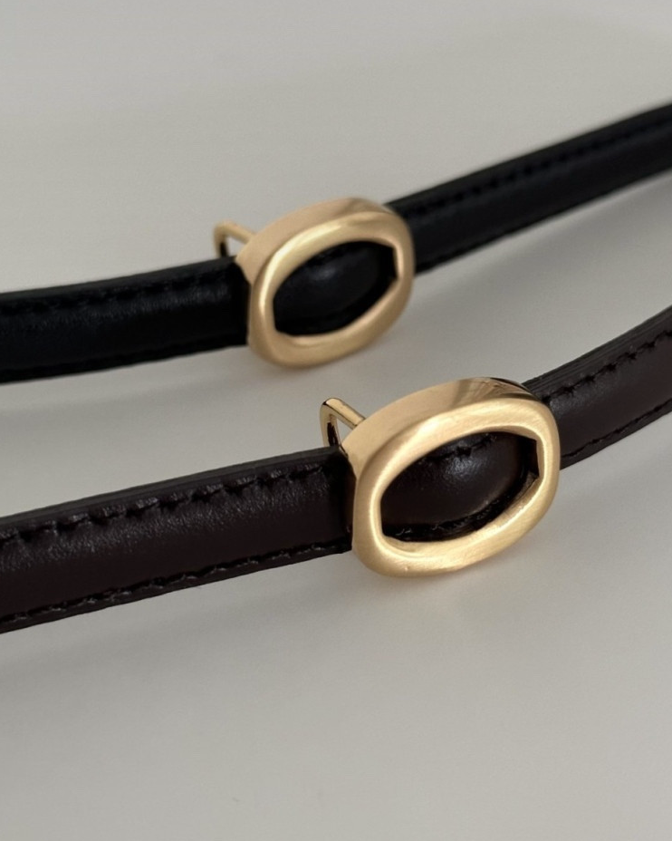 Gold ring thin belt