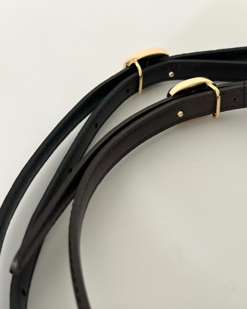 Gold ring thin belt