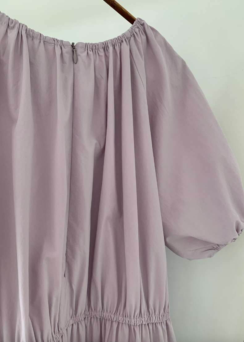 Pastel shirring dress