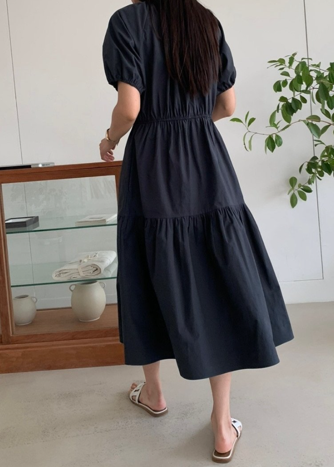 Pastel shirring dress