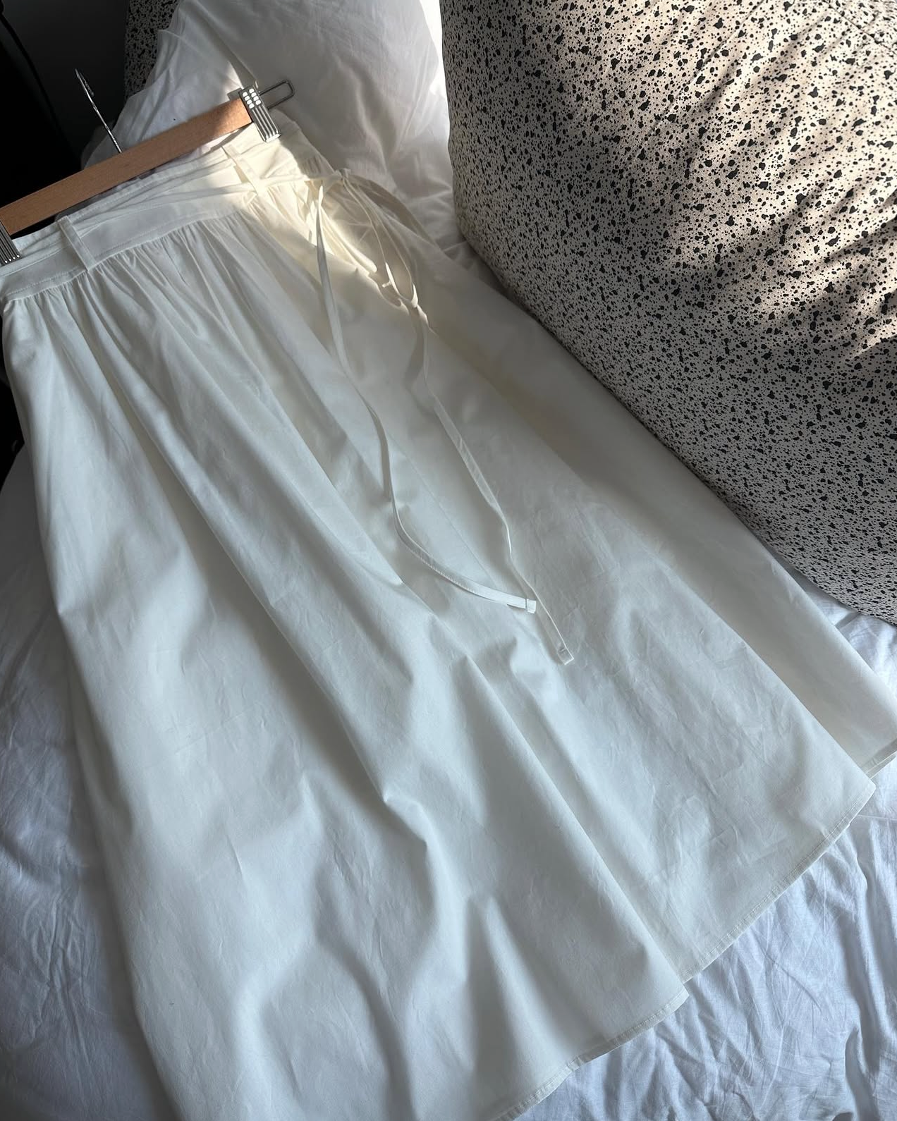 Cotton flare skirt