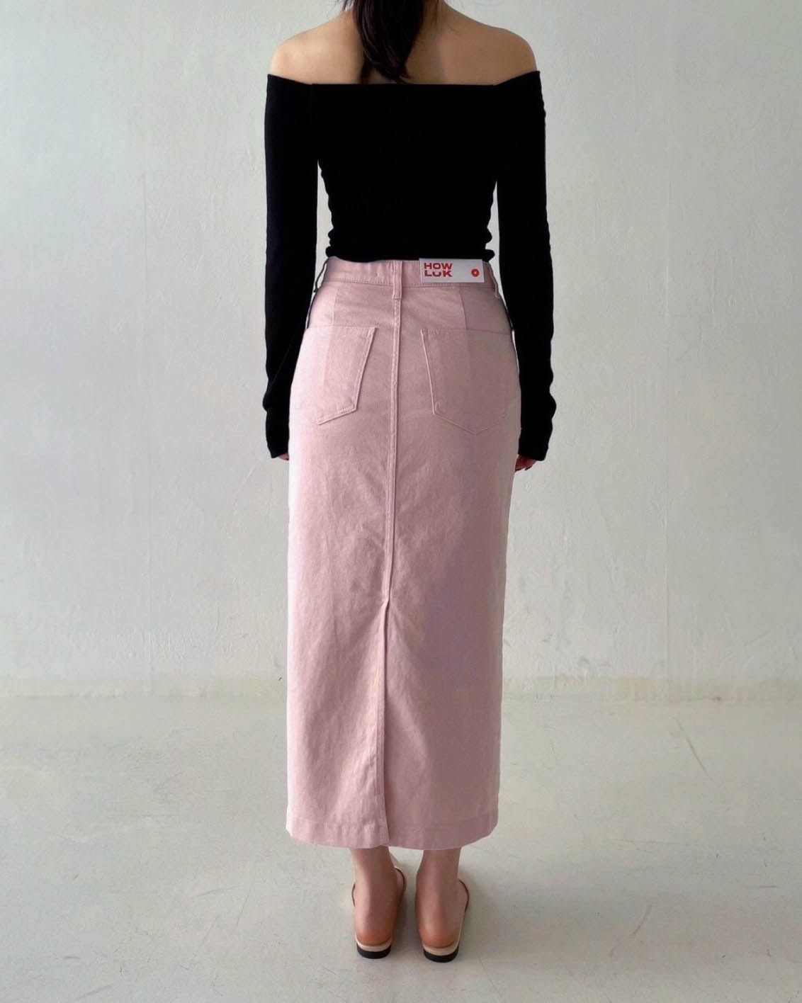 Big pocket cotton skirt