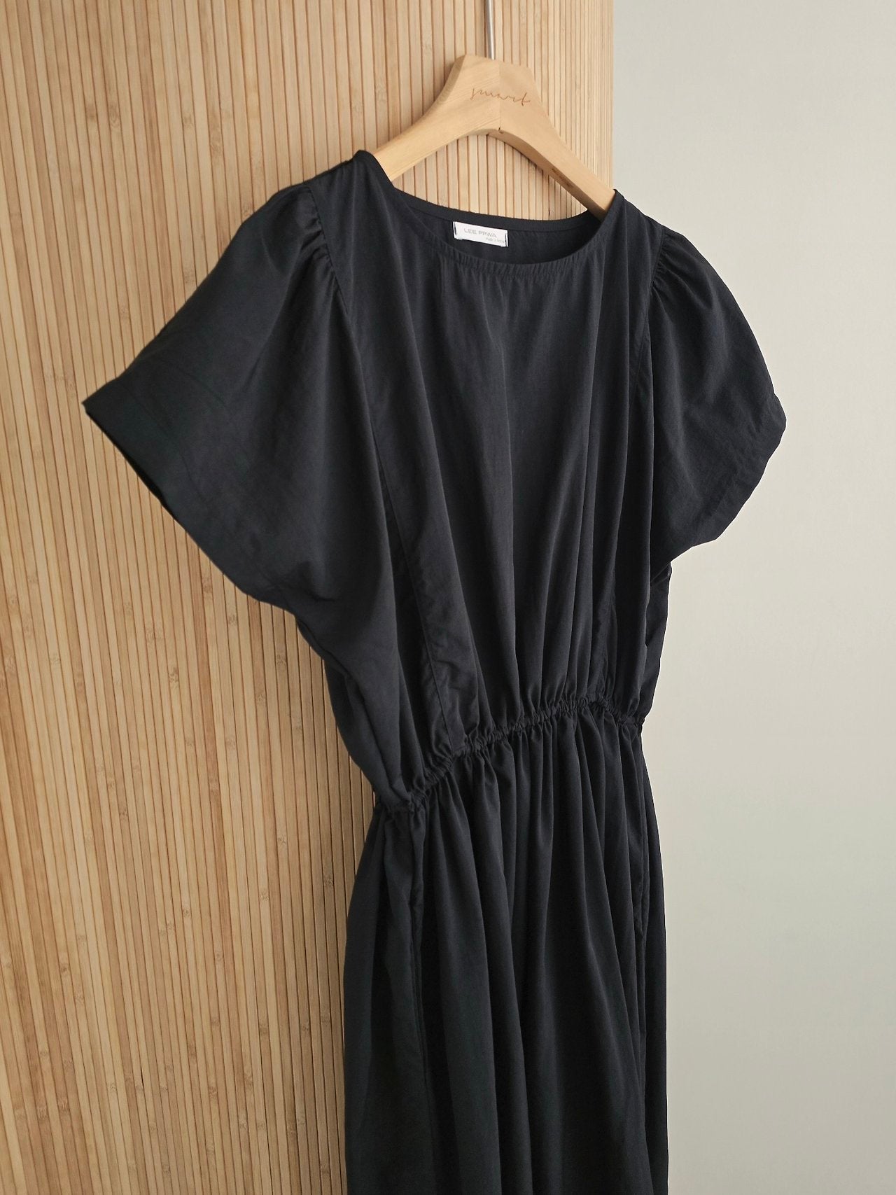 Nylon Puff sleeves dress
