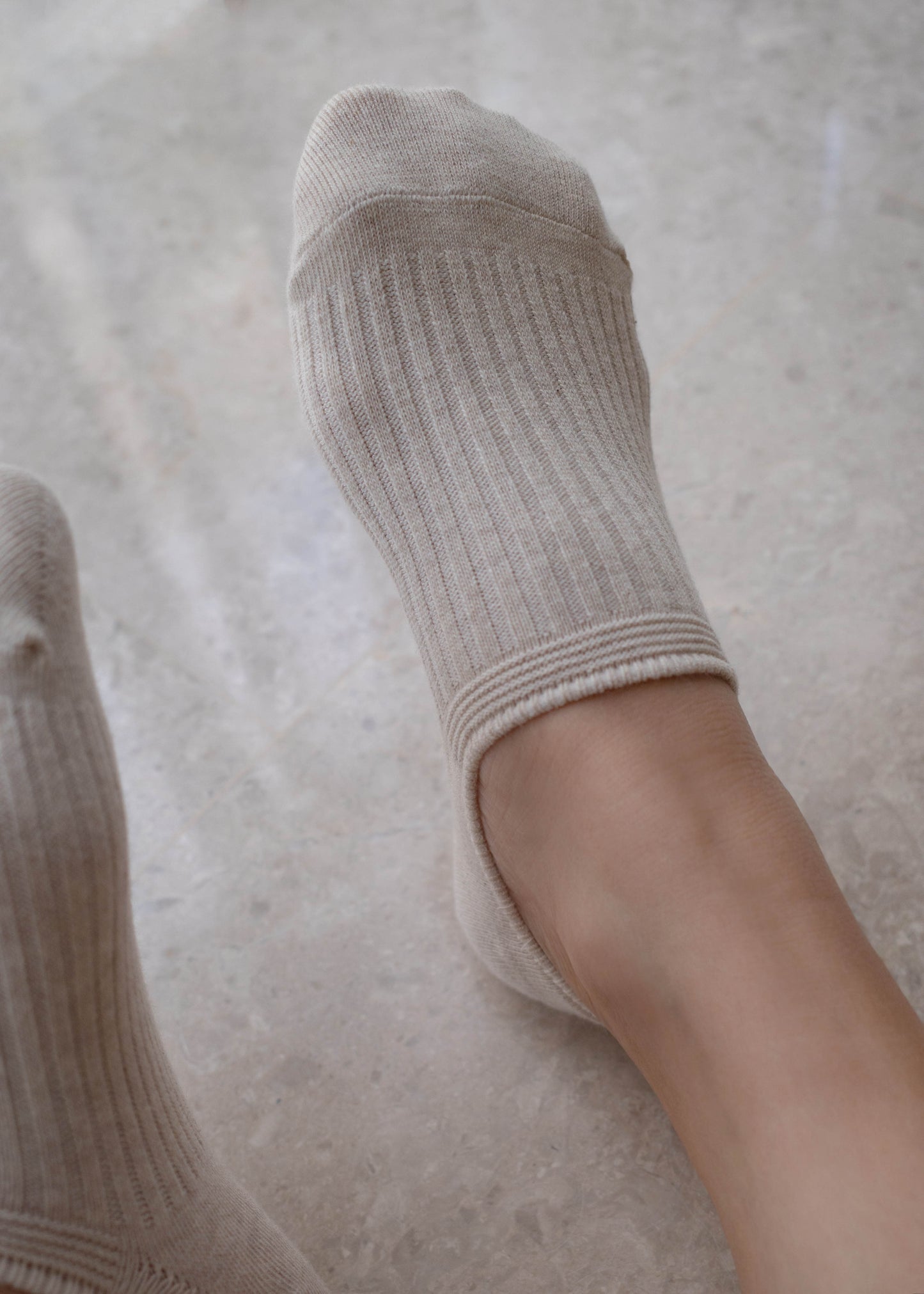 Ribbed cotton Footsies