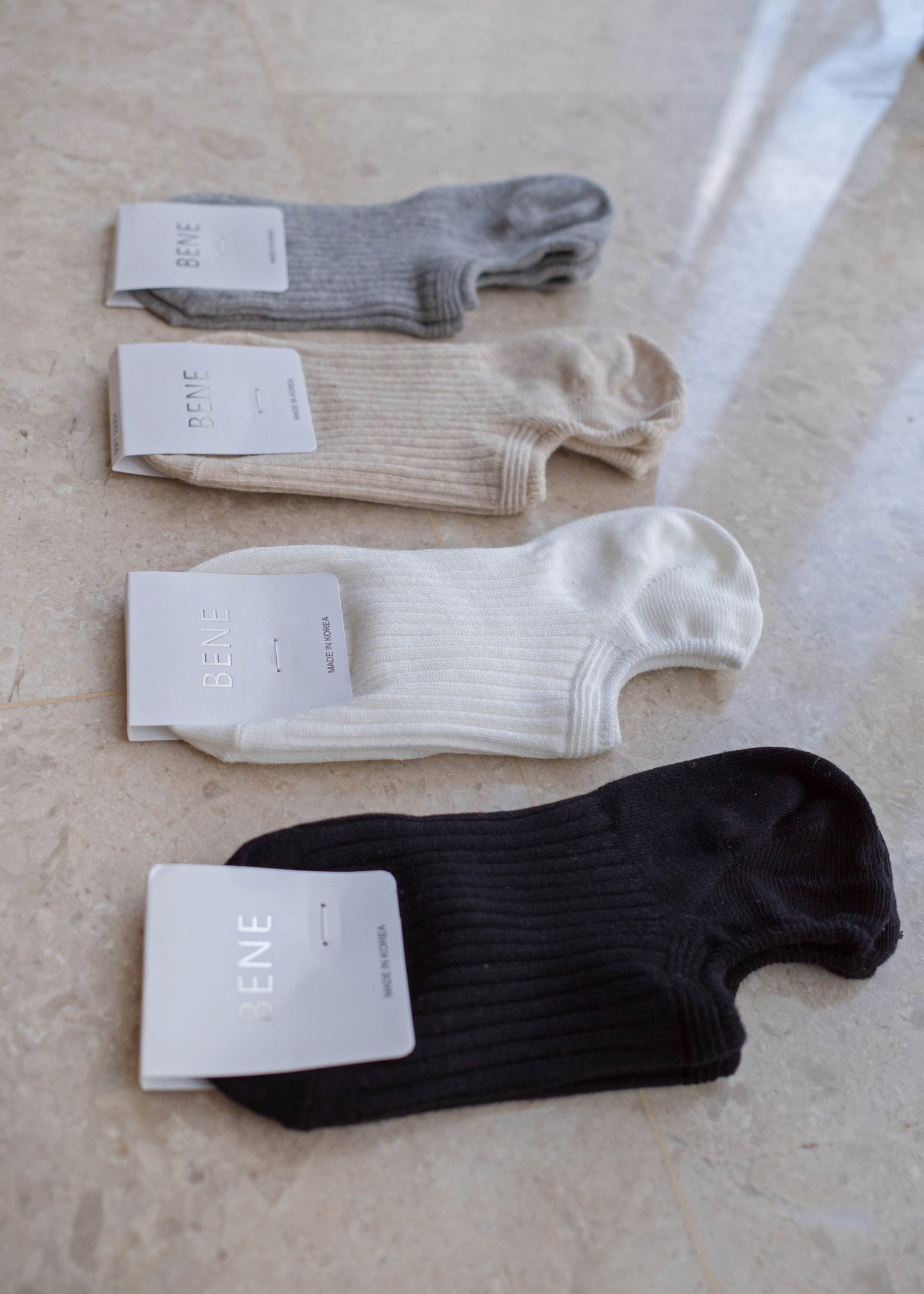Ribbed cotton Footsies