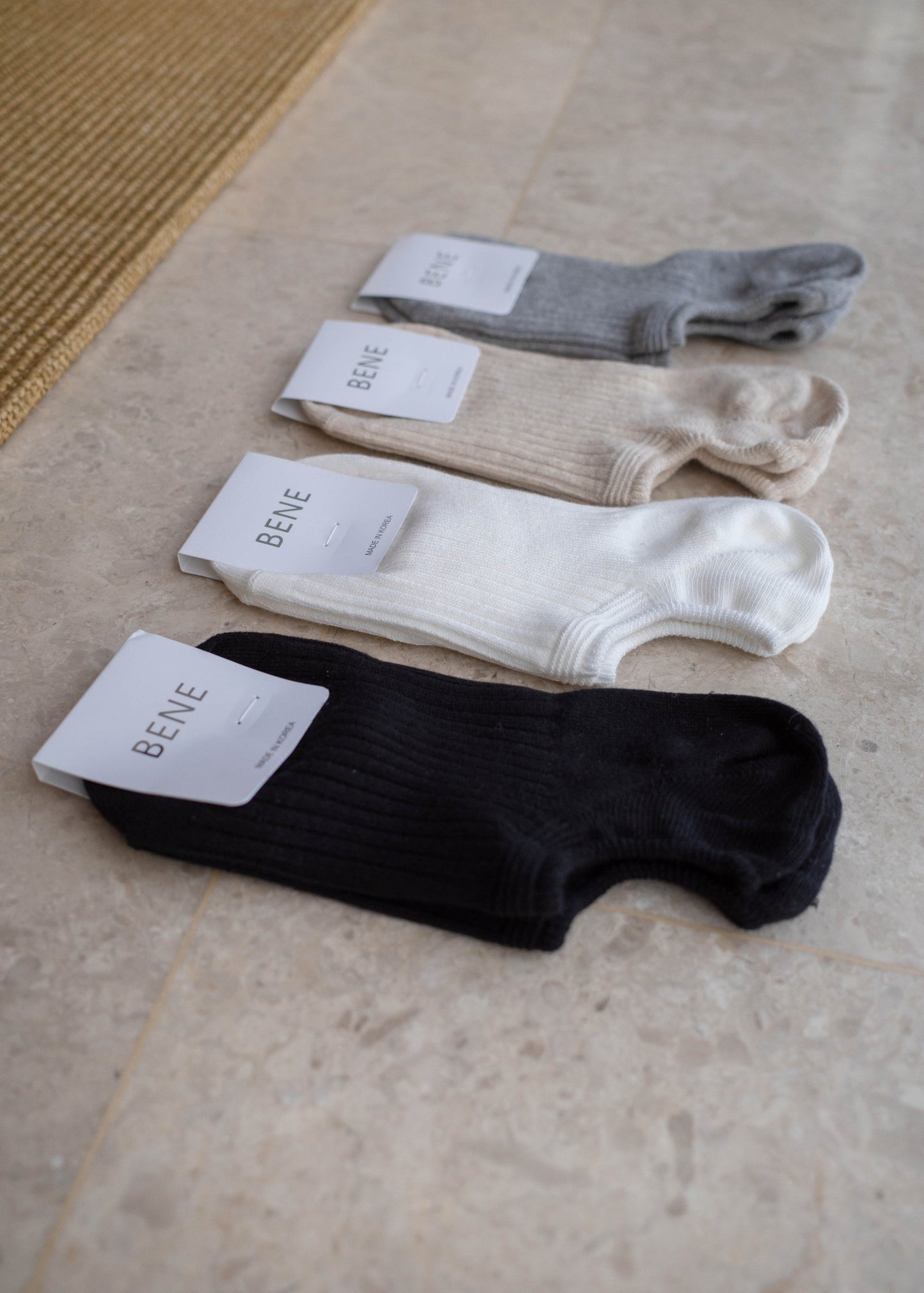 Ribbed cotton Footsies