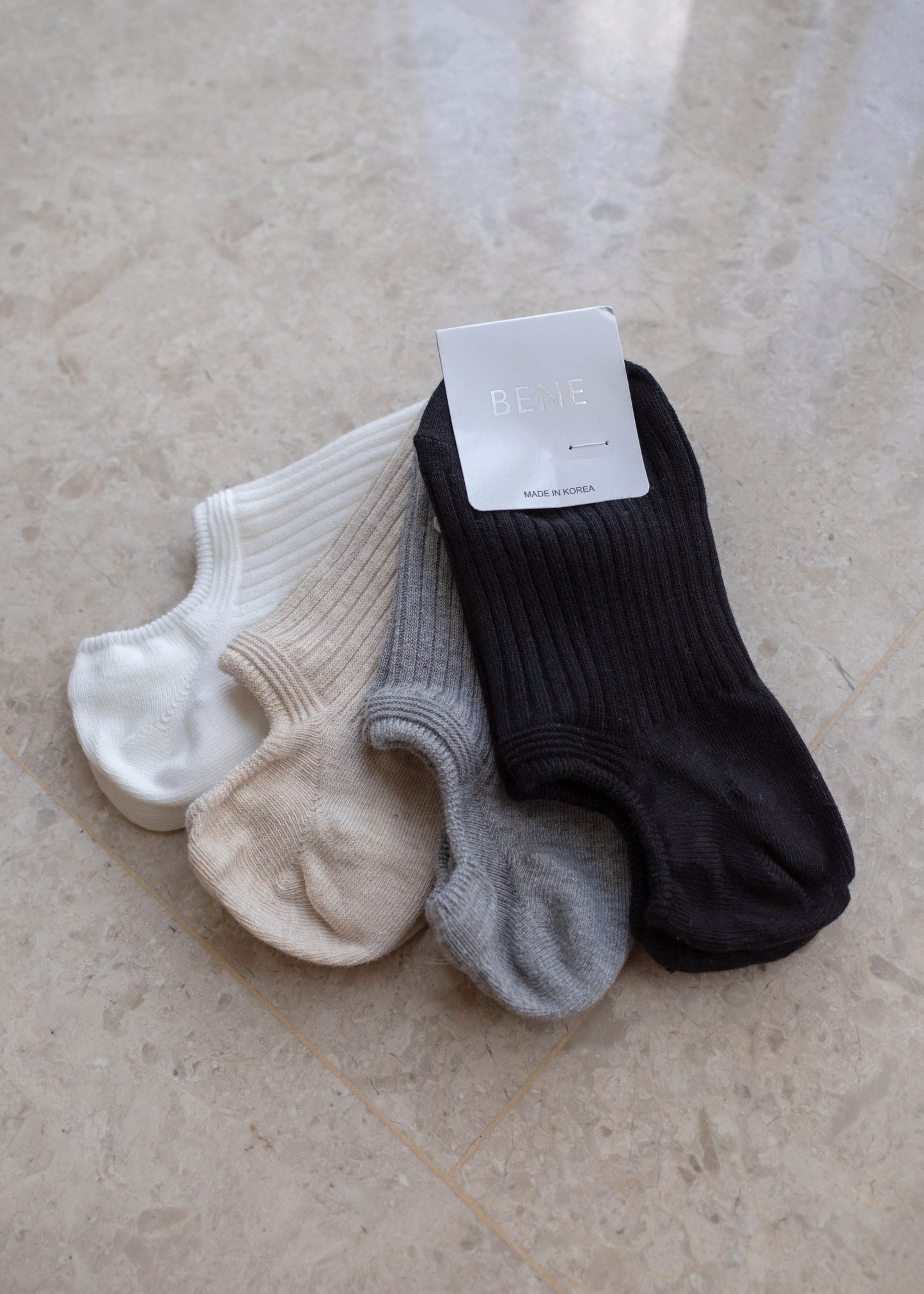 Ribbed cotton Footsies