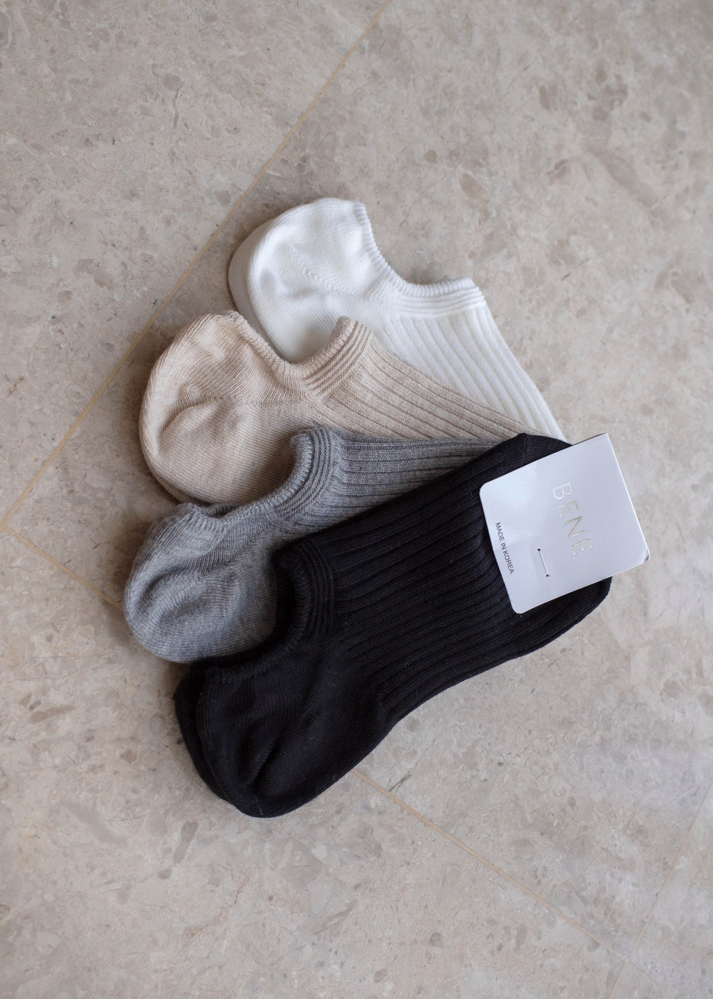 Ribbed cotton Footsies