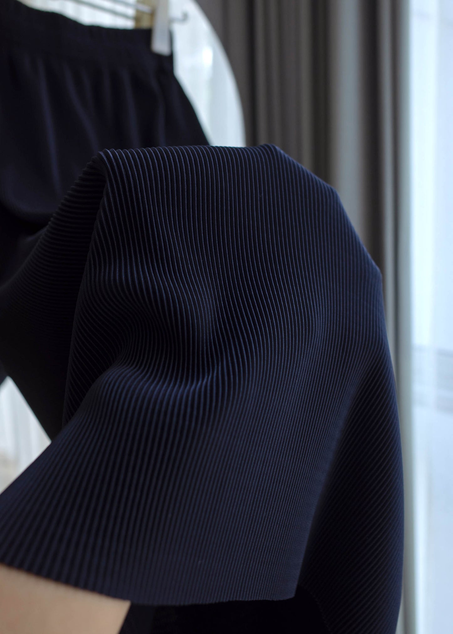 Pleats long skirt