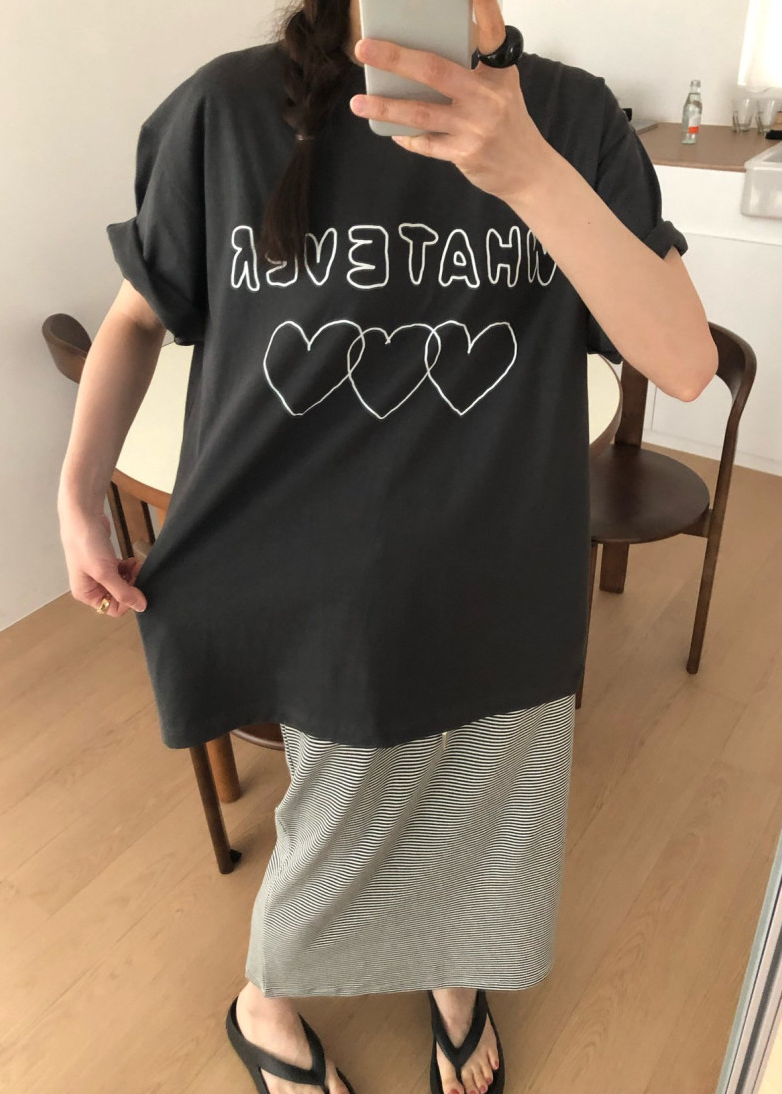 Heart boxy T-shirt