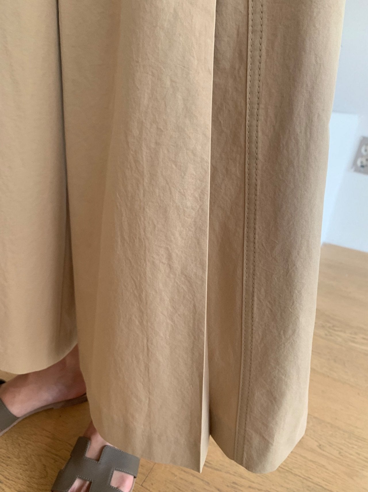 Pintuck wide pants