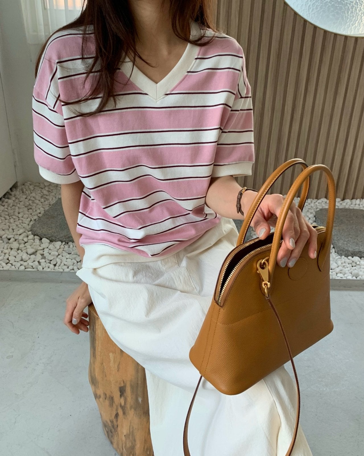 Summer striped sweatshirt