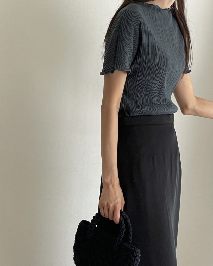 Pleated blouse
