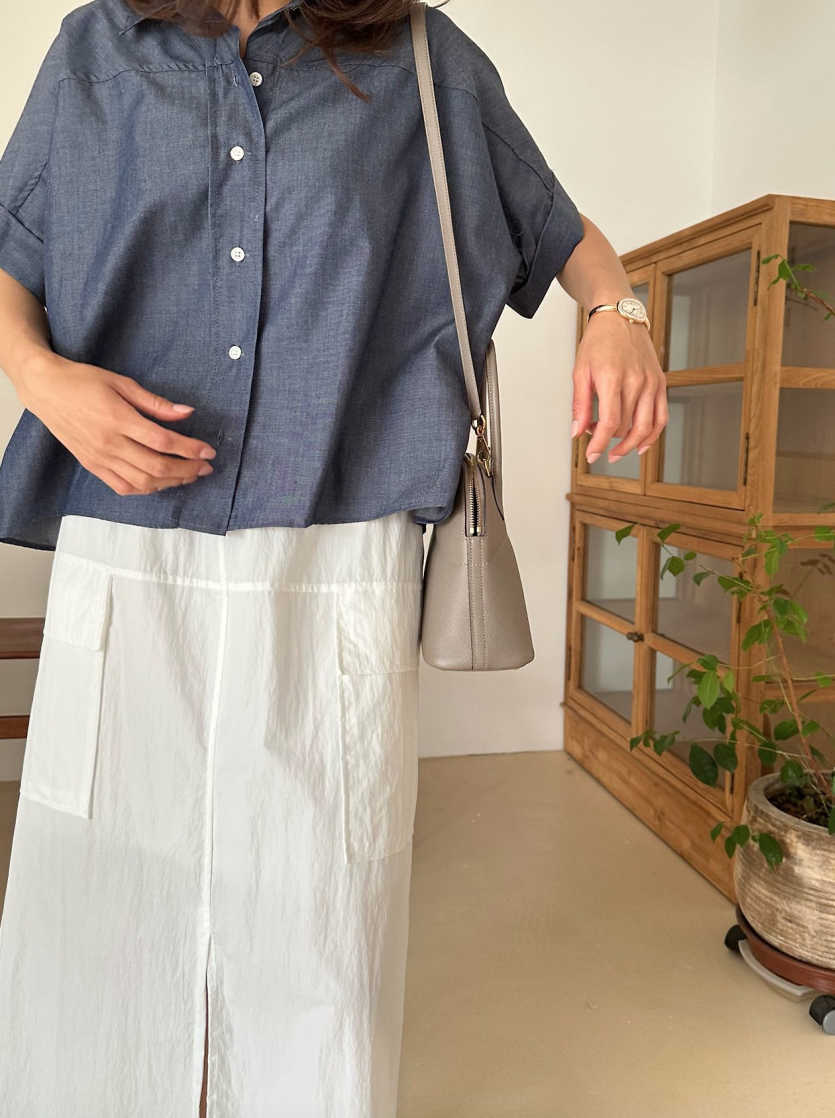 Tencel denim shirt