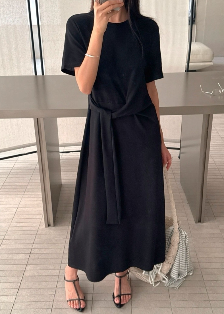 Waist sash dress