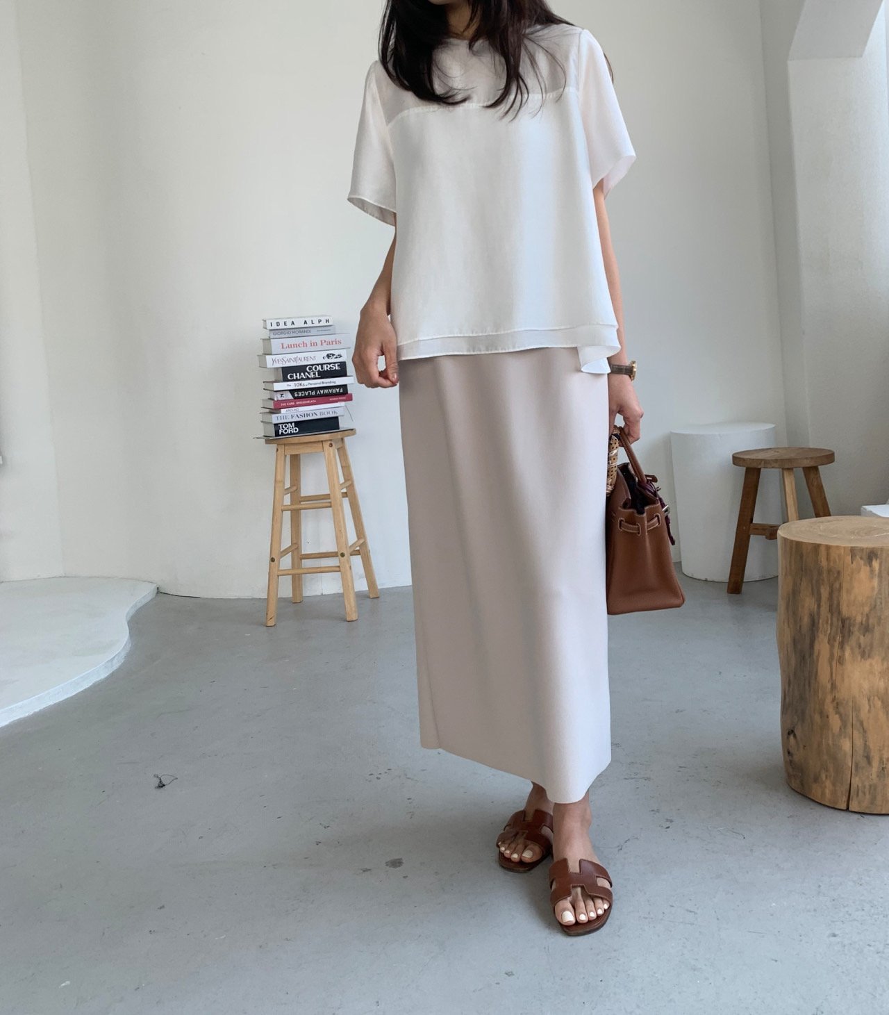 Double-layered blouse