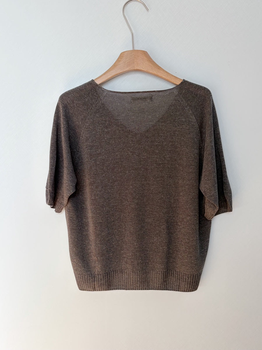 Linen wholegarment top
